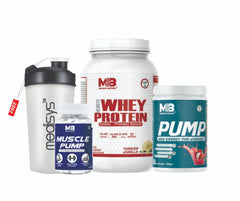 Whey Protein-Pre-Workout -Muscle Pump-with free shaker