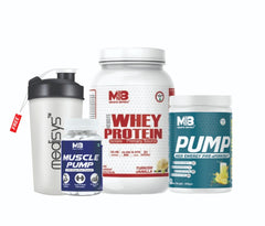 Whey Protein-Pre-Workout -Muscle Pump-with free shaker