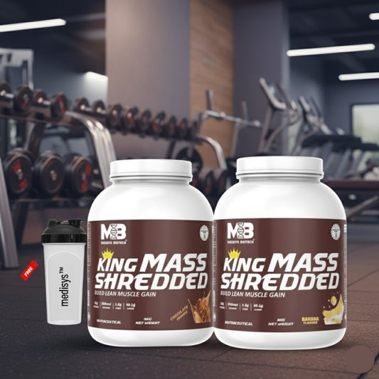 KING MASS SHREDDED GAINER -3kg pack of 2