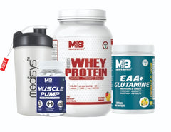 Lean Muscle Gain Combo-Whey Protein-EAA+Glutamine-Muscle Pump-with free shaker