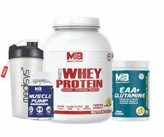 Lean Muscle Gain Combo-Whey Protein-EAA+Glutamine-Muscle Pump-with free shaker