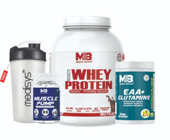 Lean Muscle Gain Combo-Whey Protein-EAA+Glutamine-Muscle Pump-with free shaker
