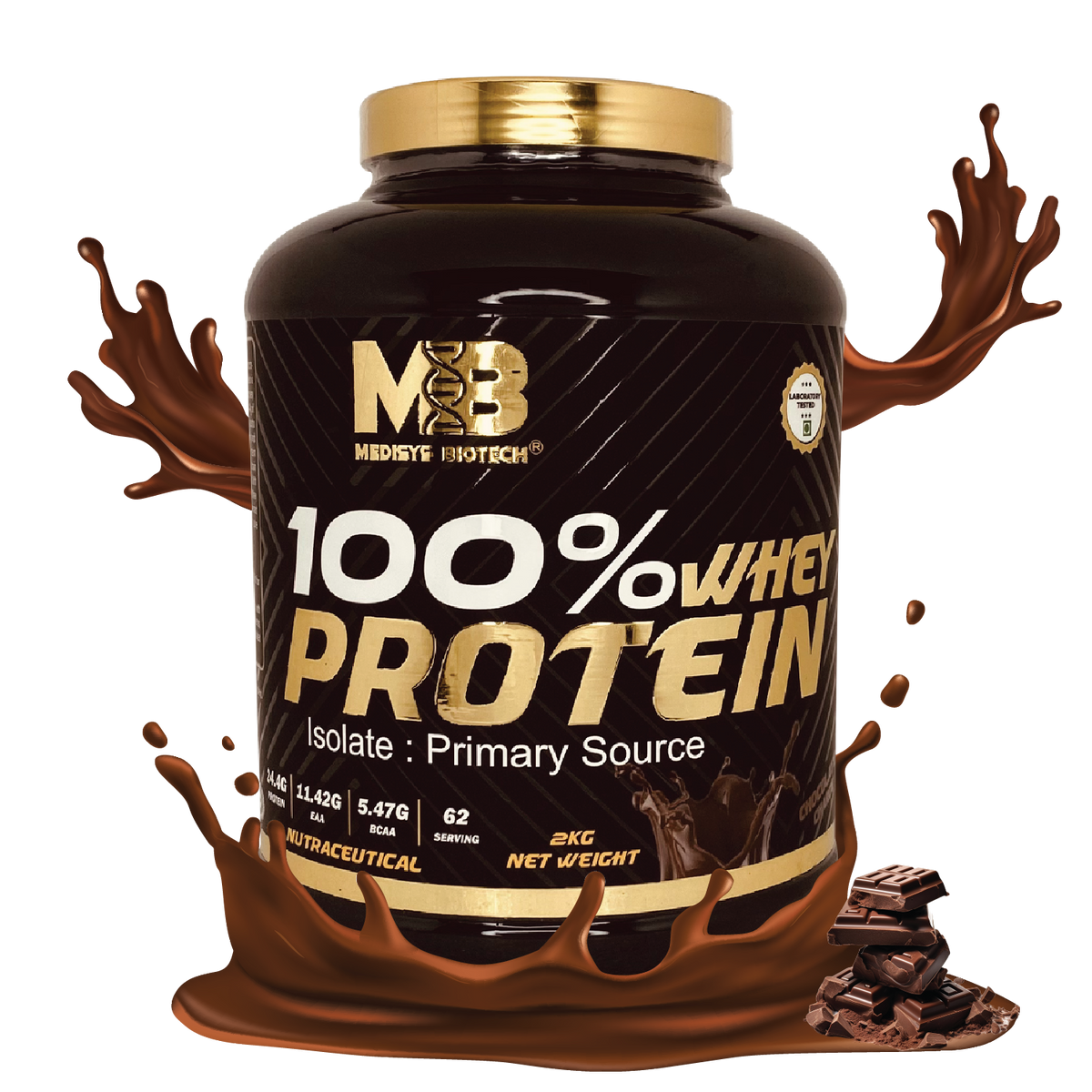 Medisys - 100% WHEY PROTEIN 2kg-with free-shaker