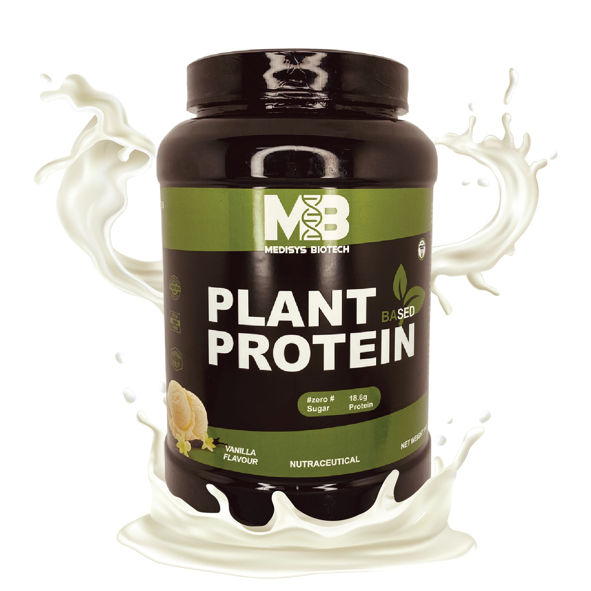 Medisys - PLANT BASED PROTEIN 1kg-WITH FREE-SHAKER