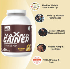 Max Mass Gainer 3kg pack of 2-Free-Shaker