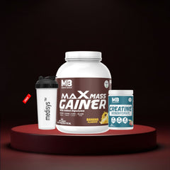 Max Mass Gainer-Creatine Monohydrate-Shaker