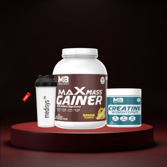 Max Mass Gainer-Creatine Monohydrate-Shaker