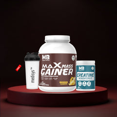 Max Mass Gainer-Creatine Monohydrate-Shaker