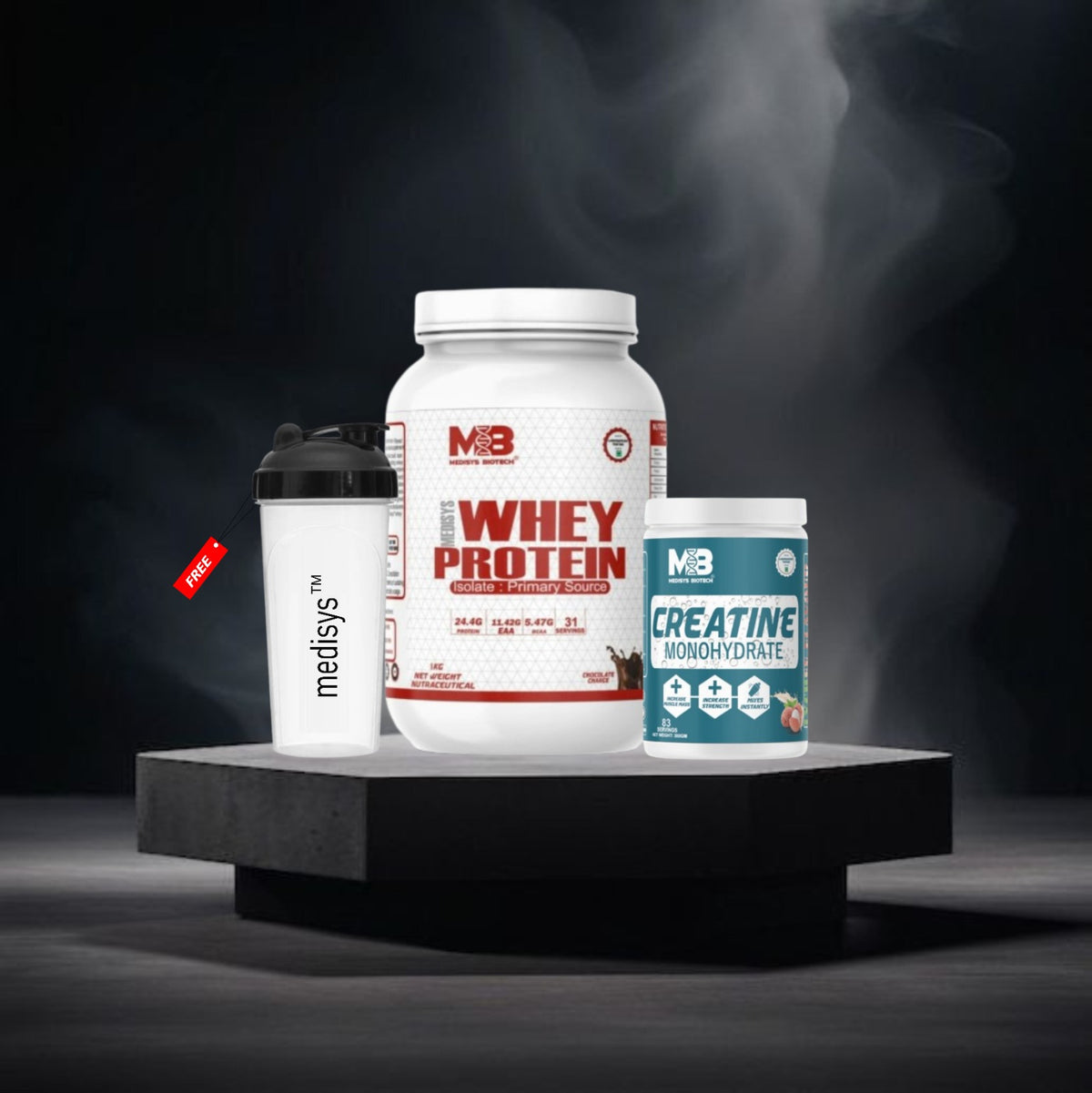 Lean Gain Formula-Whey Protein-Creatine Monohydrate-Free-Shaker