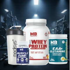 Lean Muscle Gain Combo-Whey Protein-EAA+Glutamine-Muscle Pump-with free shaker