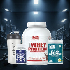 Lean Muscle Gain Combo-Whey Protein-EAA+Glutamine-Muscle Pump-with free shaker