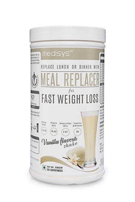 Medisys-Meal Replacer Vanilla- 500GM-WITH FREE-SHAKER